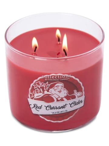 Colonial Candle Geurkaars "Red Currant Cider" rood - 411 g