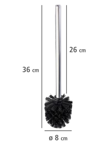 Wenko Szczotki WC (4 szt.) w kolorze czarnym - wys. 36 x Ø 8 cm