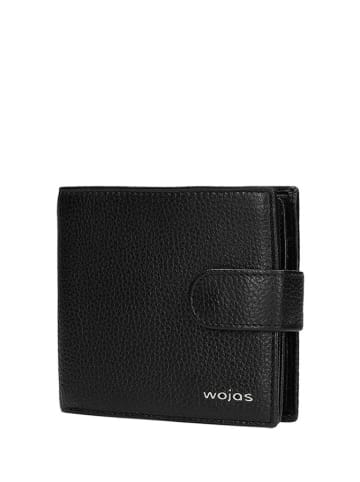 Wojas Skórzany portfel w kolorze czarnym - 11,5 x 10 x 2,5 cm