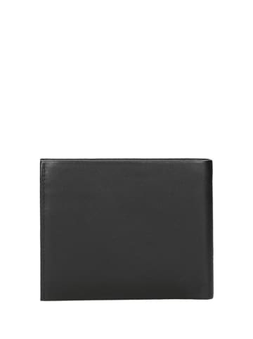 Wojas Leder-Geldbörse in Schwarz - (B)11 x (H)9,5 x (T)2,5 cm