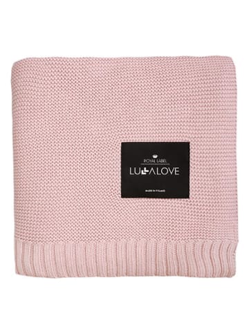 Lullalove Kocyk w kolorze jasnoróżowym