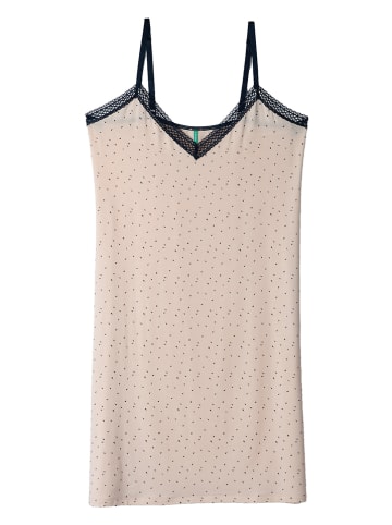 Palmers Nachthemd "Ditsy Nights" beige/zwart