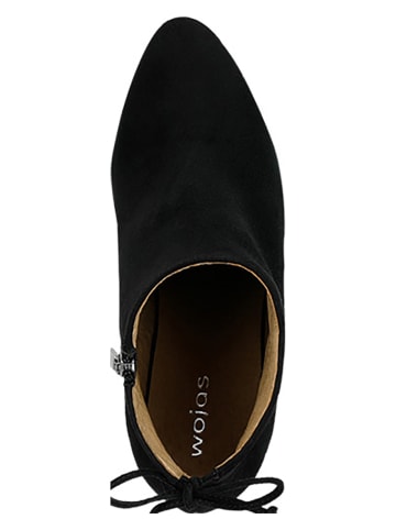 Wojas Leder-Stiefeletten in Schwarz