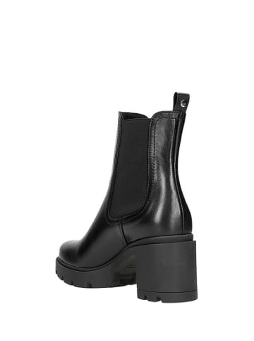 Wojas Leder-Chelsea-Boots in Schwarz