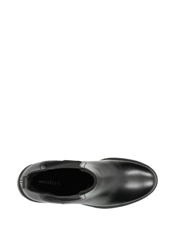 Wojas Leren chelseaboots zwart