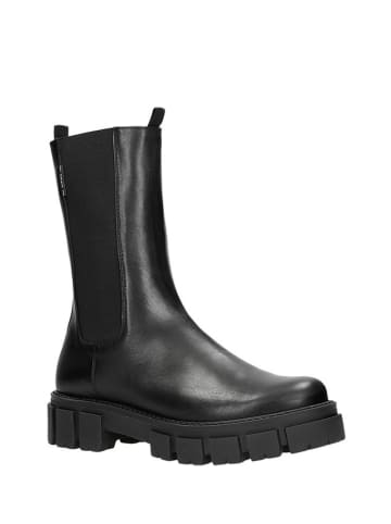 Wojas Leder-Chelsea-Boots in Schwarz