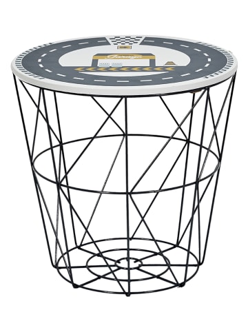 The Home Deco Kids Stolik w kolorze czarno-granatowym - 30 x 30 x 30 cm