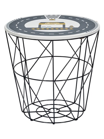 The Home Deco Kids Stolik w kolorze czarno-granatowym - 30 x 30 x 30 cm