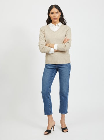 Vila Pullover "Viril" in Beige