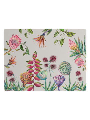 Madre Selva Bureaumat "Flores Salvajes" crème/meerkleurig - (L)55 x (B)35 cm