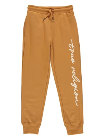 True Religion Sweathose "TR Script Jogger" in Hellbraun