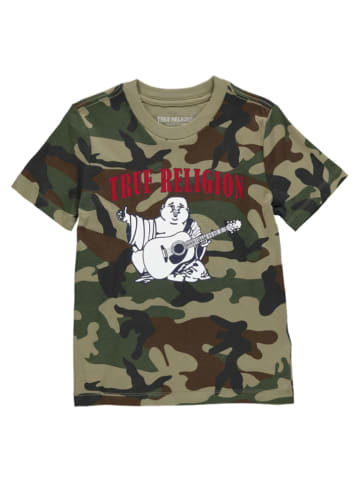 True Religion Koszulka "Buddha Crew Neck Tee" w kolorze khaki