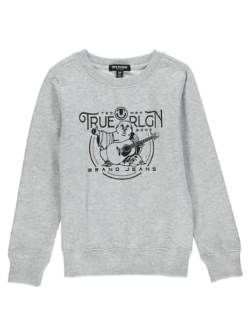 True Religion Bluza "True Rlgn Crew Neck Sweatshirt" w kolorze jasnoszarym