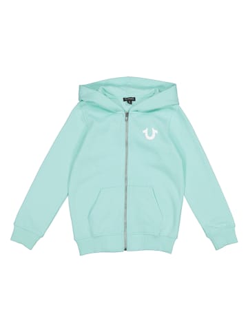 True Religion Sweatjacke in Türkis