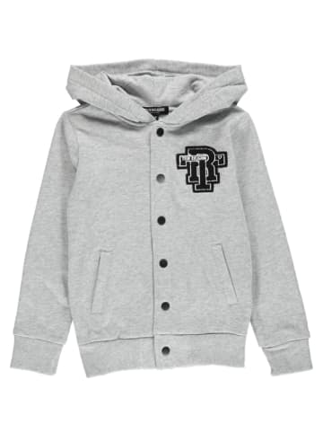 True Religion Sweatvest "TR Patch Varsity Jacket" lichtgrijs