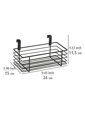 Wenko Hangmand zwart - (B)24 x (H)11,5 x (D)15 cm