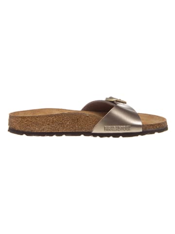 Birkenstock Slippers "Madrid" goudkleurig - wijdte S