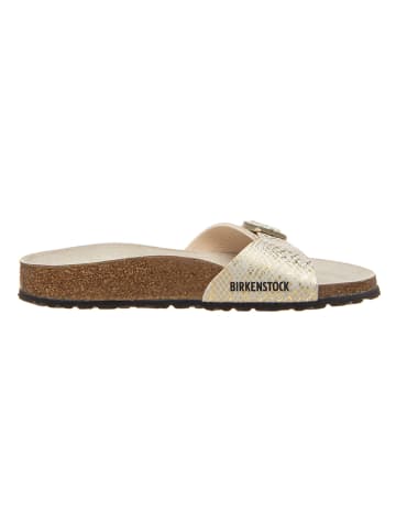 Birkenstock Pantoletten "Madrid" in Gold - Weite S