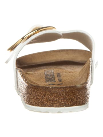 Birkenstock Slippers "Madrid" wit - wijdte S