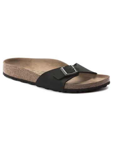 Birkenstock Pantoletten "Madrid Earthy Vegan" in Schwarz