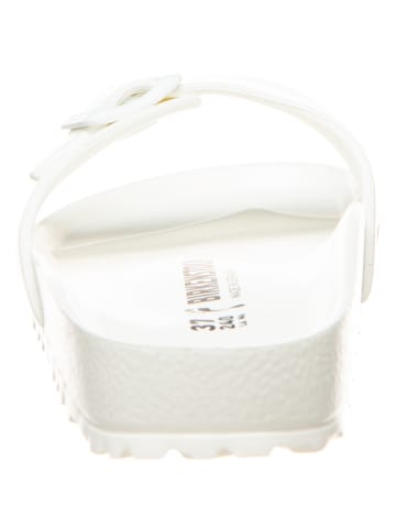 Birkenstock Slippers "Madrid" wit - wijdte S