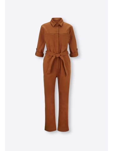 Heine Jumpsuit cognackleurig