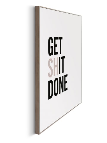 Orangewallz Ingelijste kunstdruk "Get Shit Done" - (B)40 x (H)50 cm