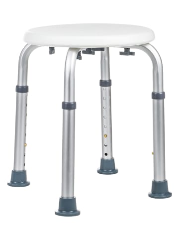Everysentials Duschhocker in Weiß - (H)52,5 x Ø 32,3 cm