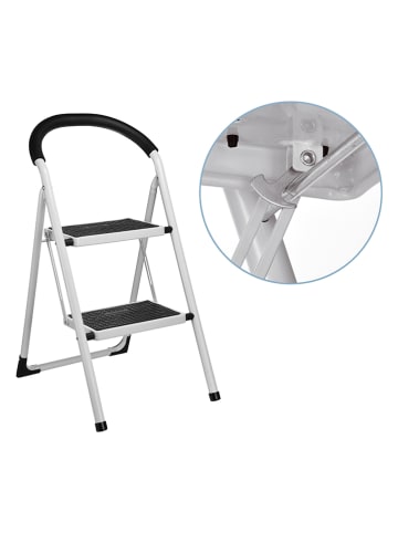 Everysentials Klapladder wit/zwart - (B)39,5 x (H)81 x (D)54 cm