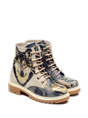 Goby Boots in Beige/ Bunt
