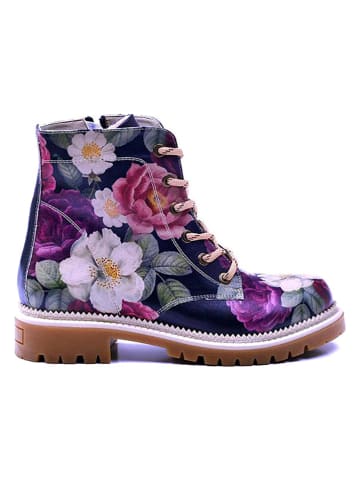 Goby Boots in Dunkelblau/ Bunt