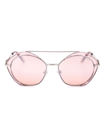 Guess Damskie okulary przeciwsłoneczne w kolorze jasnoróżowym