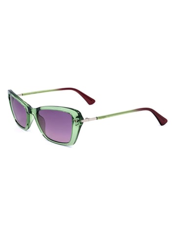 Guess Damskie okulary przeciwsłoneczne w kolorze zielono-fioletowym