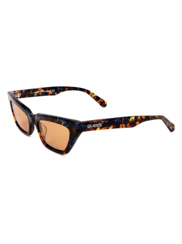 Guess Damskie okulary przeciwsłoneczne w kolorze brązowo-niebiesko-pomarańczowym
