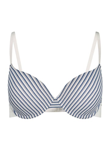 Skiny Voorgevormde beha blauw/wit