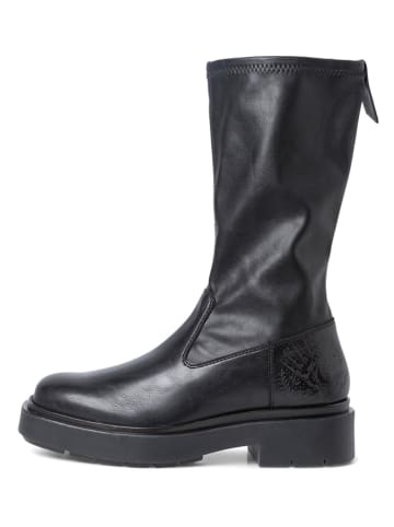 Tamaris Leder-Boots in Schwarz