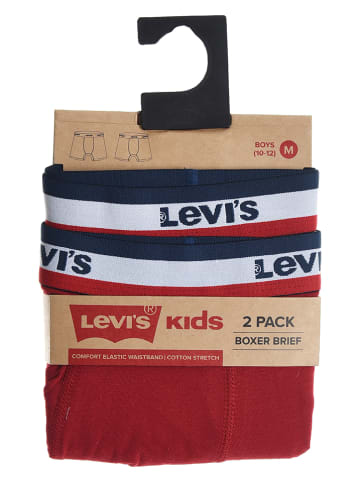Levi's Kids 2-delige set: boxershorts wit/rood