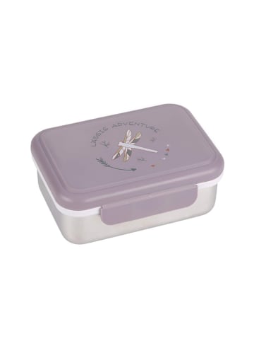 Lässig Lunchbox "Adventure" paars/zilverkleurig - (B)17,3 x (H)13,3 x (D)6,9 cm