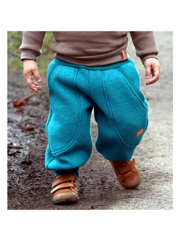 LiVi Wełniane spodnie "Streetstyle" w kolorze jasnomorskim