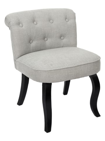 Rétro Chic Hocker "Eleonor" w kolorze szarym - 60 x 68 x 54 cm