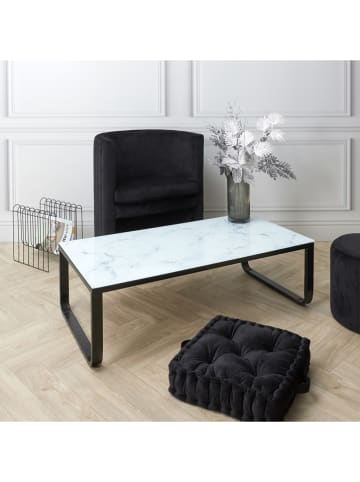 THE HOME DECO FACTORY Salontafel zwart/wit - (B)105 x (H)32 x (D)55 cm