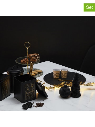 Rétro Chic 4er-Set: Kaffeelöffel in Gold - (H)12 cm