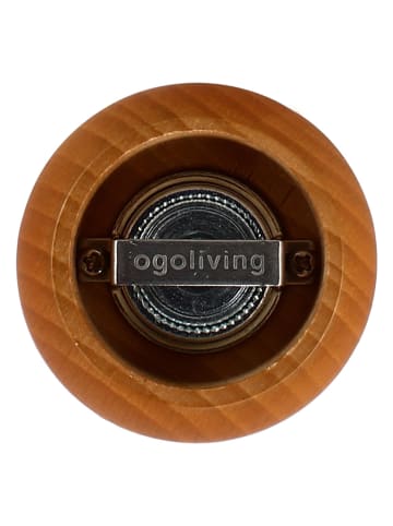Ogo Living Pfeffermühle in Schwarz/ Buche - (H)8,5 cm