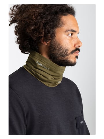 super.natural Loop-Schal "Wanderlust" in Khaki- (L)44 x (B)23 cm