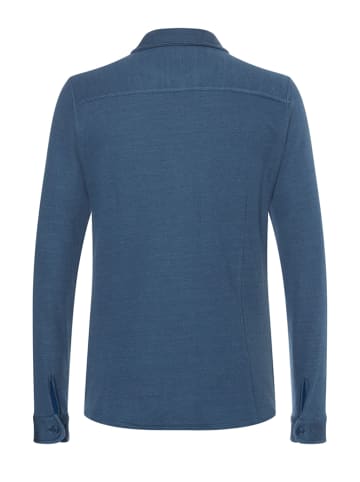 super.natural Kurtka koszulowa "Knit" w kolorze niebieskim