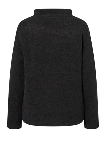 super.natural Fleecepullover "Compound" in Schwarz