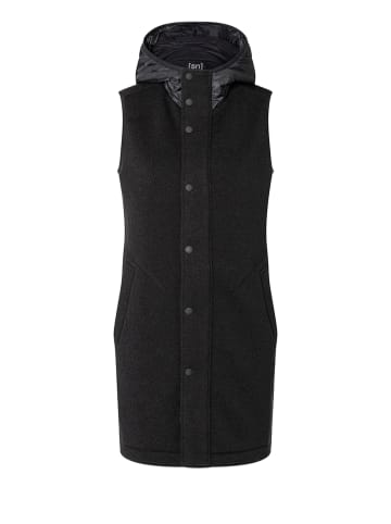 super.natural Hybride bodywarmer "Combustion" zwart