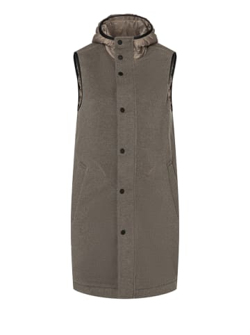 super.natural Hybride bodywarmer "Combustion" taupe