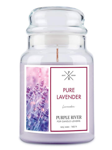 Purple River Geurkaars "Pure Lavender" paars - 623 g