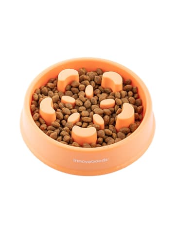 InnovaGoods Miska spowalniająca jedzenie w kolorze pomarańczowym - wys. 5 x Ø 20,5 cm